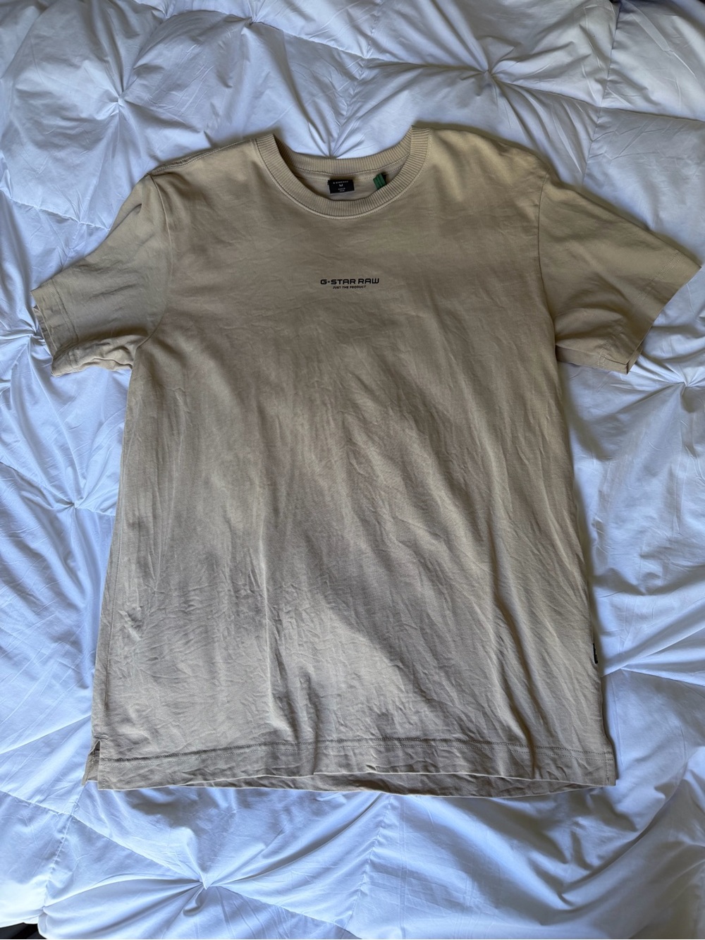 G-Star Short Sleeve Crew Tee in Light Beige